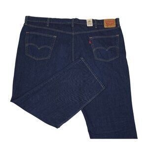 Levis Mens 559 Relaxed Straight Jeans 54x32 Denim Dark Wash Sits at Waist
